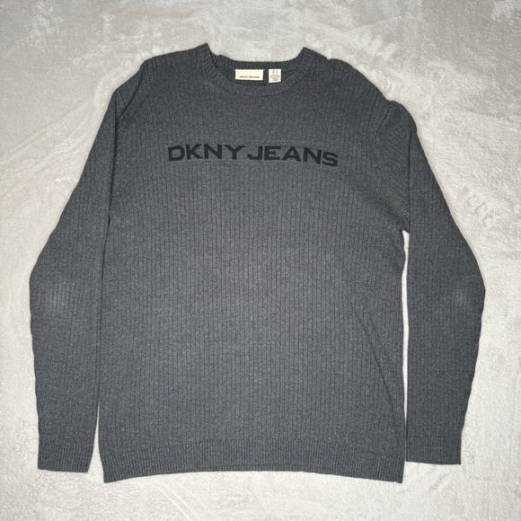 Vintage DKNY Women's Sweater Size Extra Large Preowned Gray - Picture 1 of 5